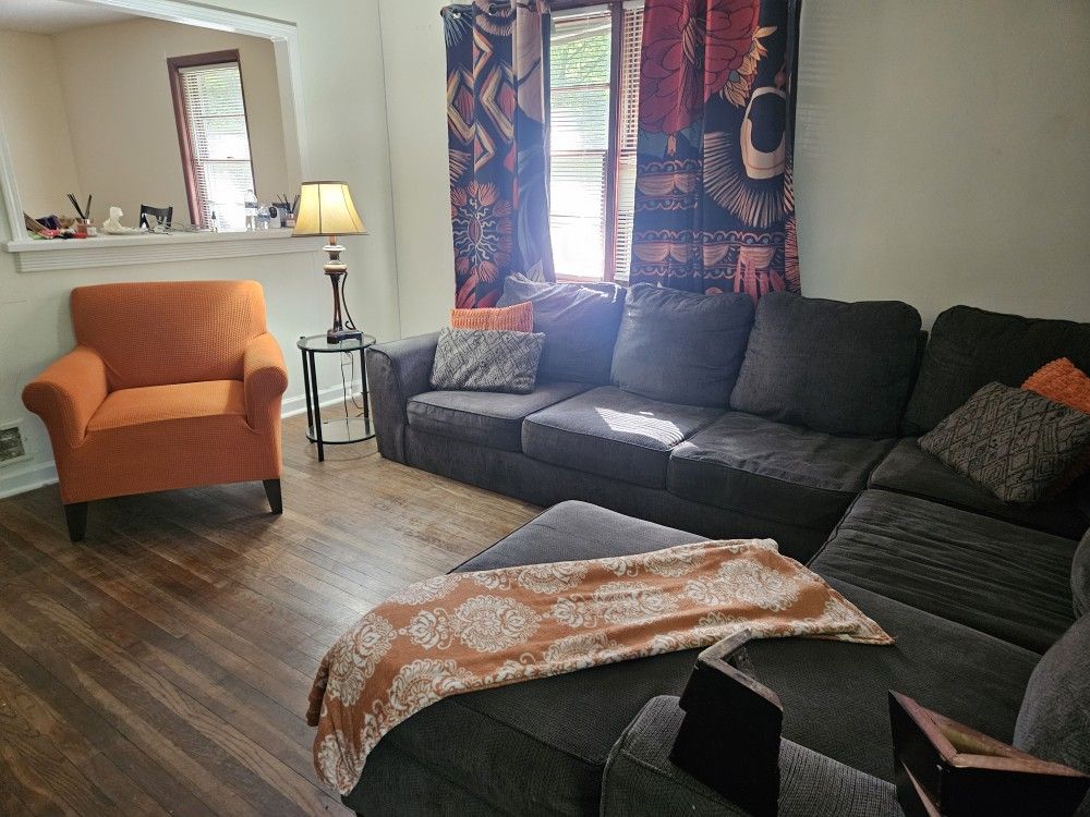 2-pcs CHARCOAL SECTIONAL $375