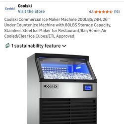 Commercial Ice Maker (NEVER USED)