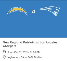 Los Angeles Chargers Vs New England Patriots