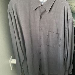 Men’s Size Large Button Up Shirt Dry Cleaned