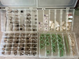 70 Piece Wilton Vintage Icing Piping Tips Set of 5 Korea Stainless Steel Huge Lot
