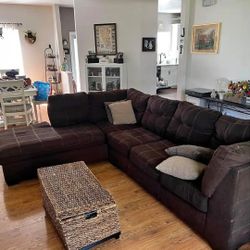 Brown Sectional Sofa 