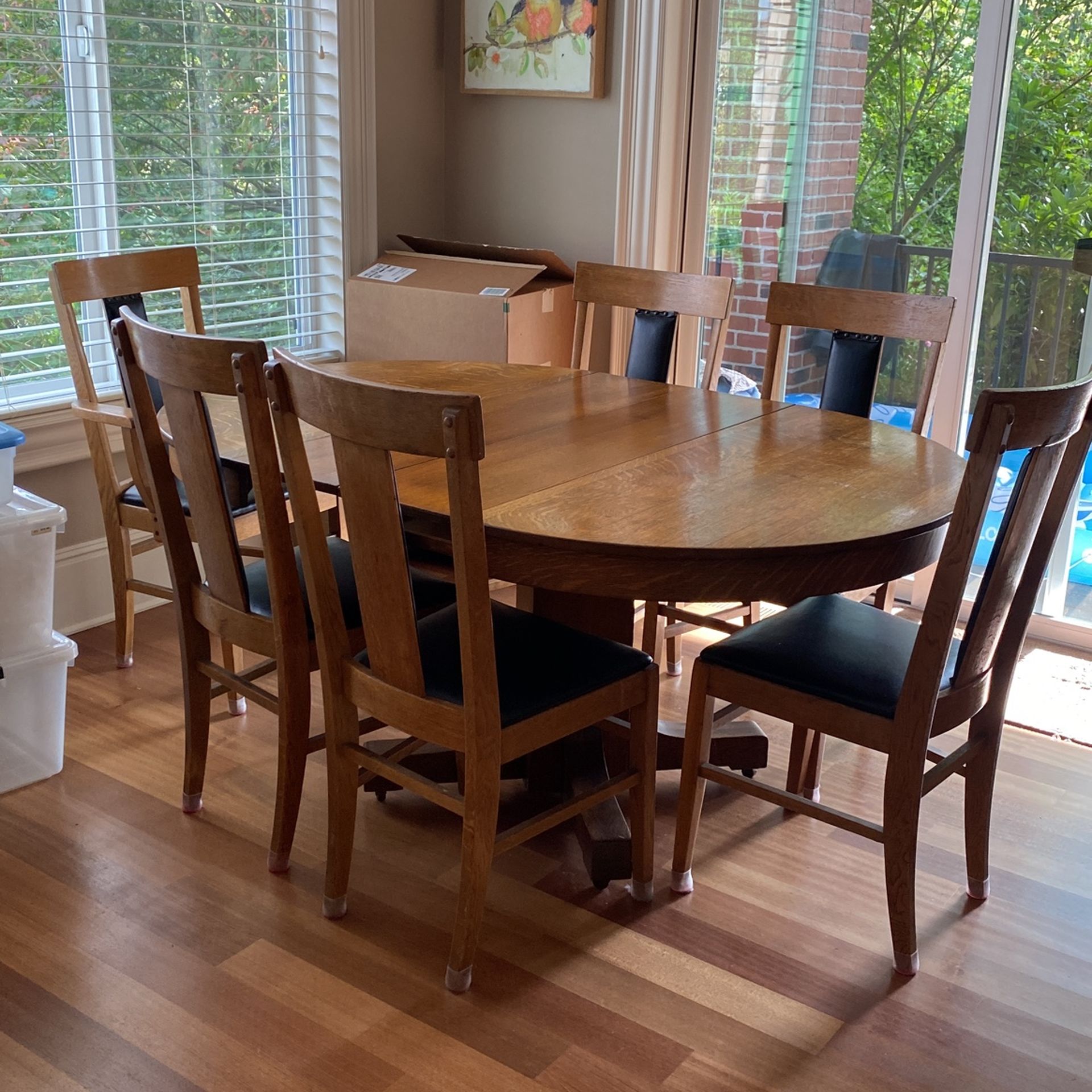 Oak Table with 6 Chairs