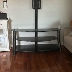 Mid Century Modern Media Console Glass And Chrome 