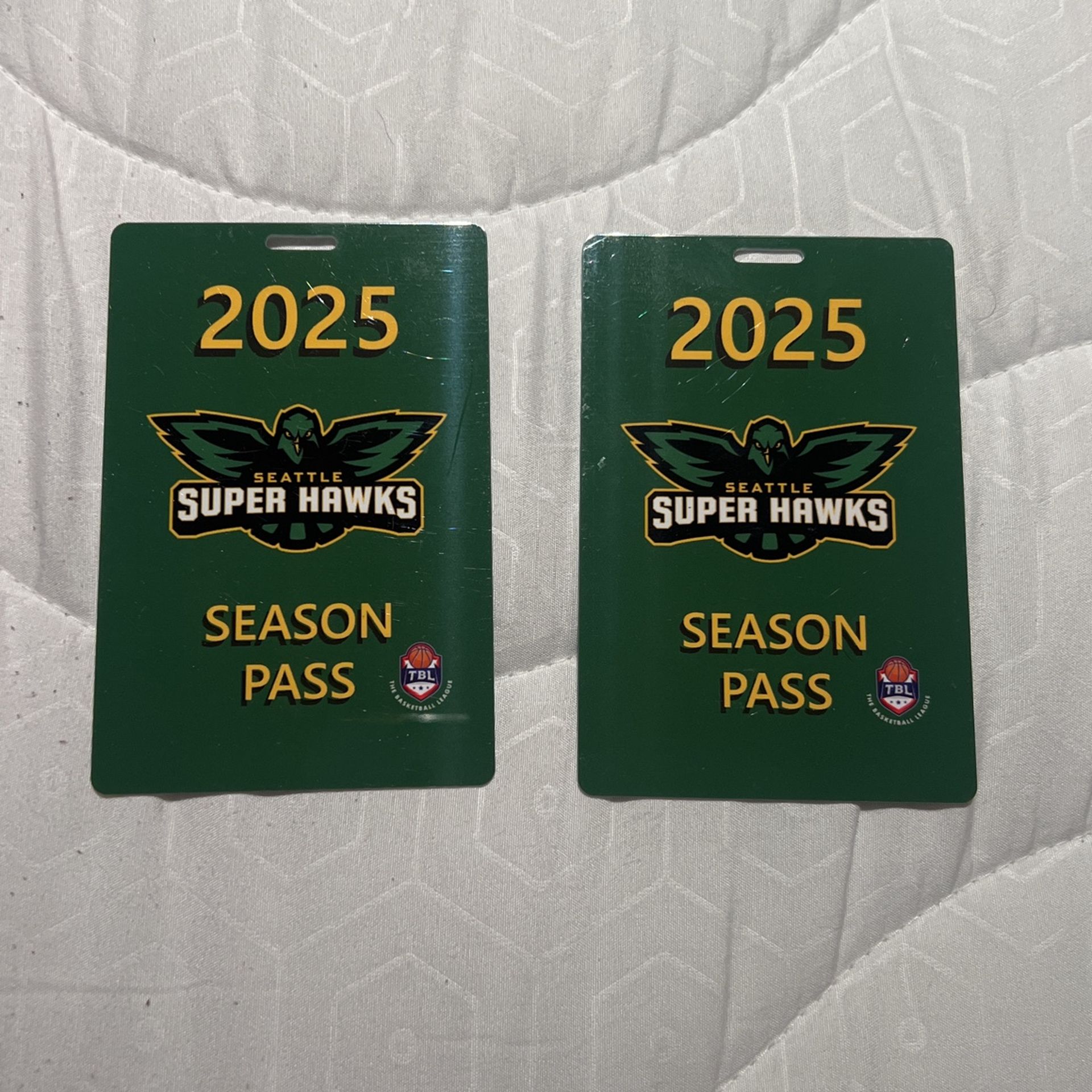 2 seattle super hawks season passes