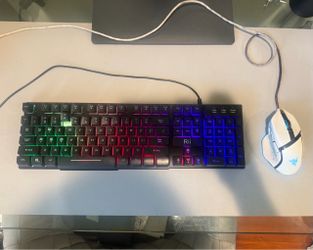 Razes Basilisk Gaming Mouse + Rii RGB Keyboard Bundle