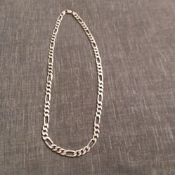 Sterling 24" Figaro Necklace