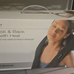 Brookstone Shiatsu Neck & Back Massager W/ Heat