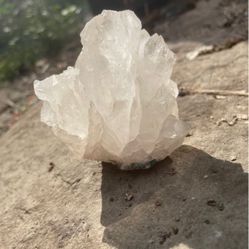 Raw Clear Quartz Crystal Cluster