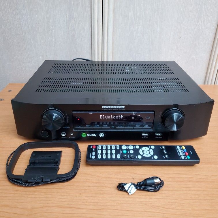 Marantz NR 1605 Bluetooth WI-FI Receiver 7.1 Channels Home Theater Apple Airplay Remote AM FM Antennas