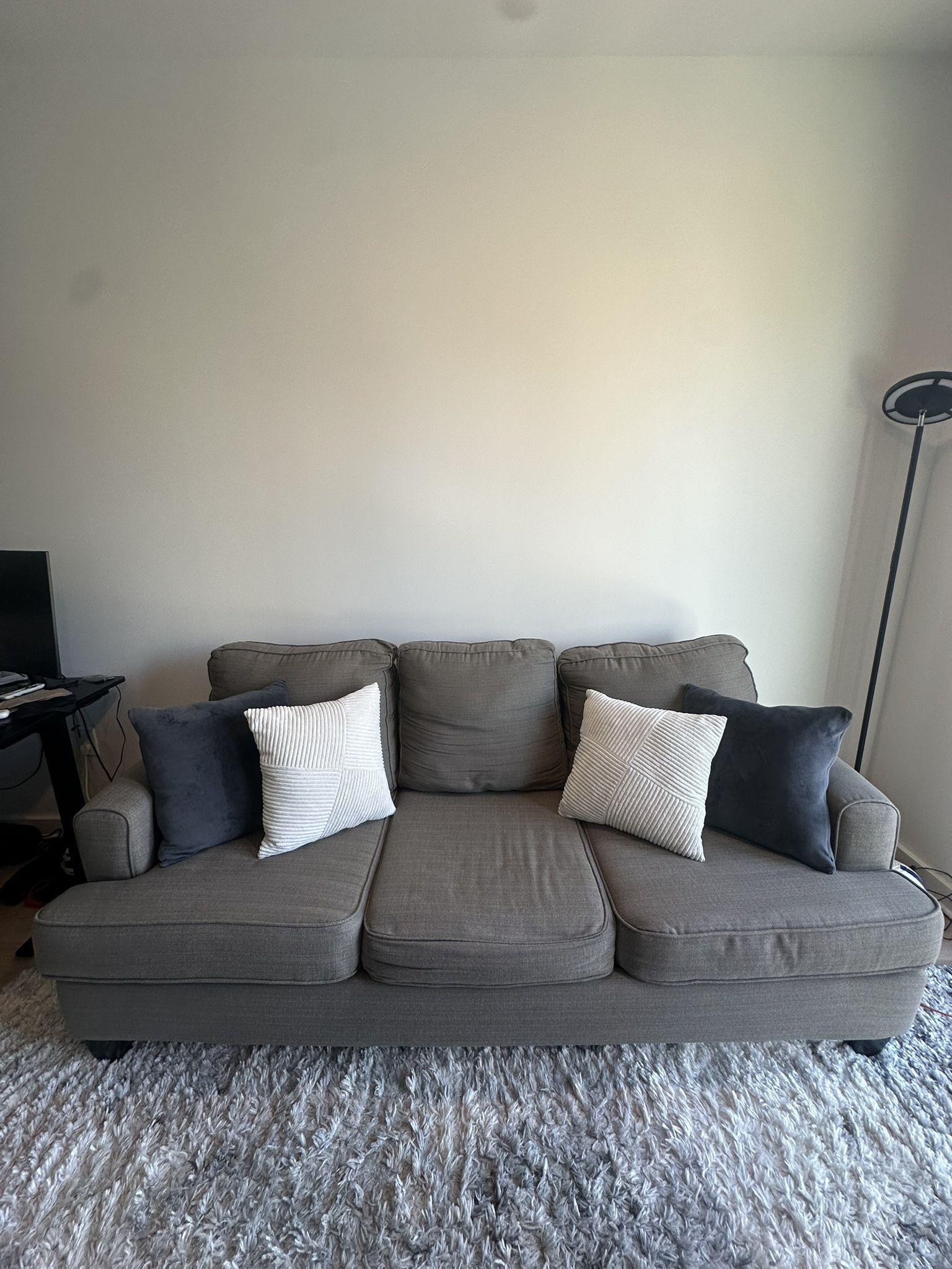 Sleeper Couch w/ 75x 60 Sealy Mattress and Pillows Included