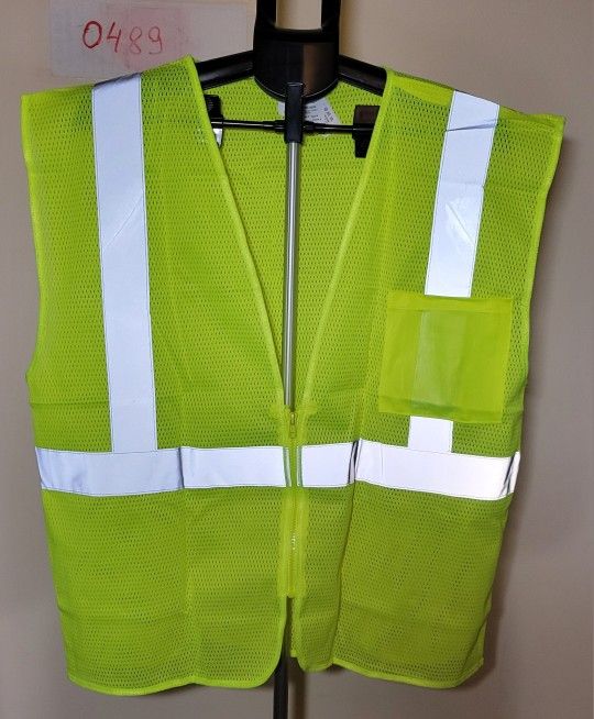 NEW Condor ANSI/ISEA 107-2020 High Visibility Safety Vest - Size L (0489)