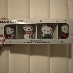 Hello Kitty Christmas Shot Glasses Set Of Four