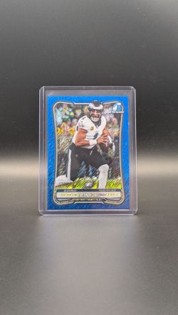 2026 Jalen Hurts Bowman Chrome Blue Refractor Card /150