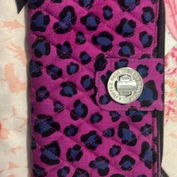 Vera Bradley Quilted Wallet With Turn Lock NWOT 