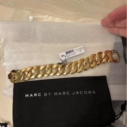 MARC BY MARC JACOBS - Katie Logo Link Bracelet w/ Dust Bag