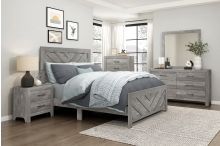 Brand New Bedroom V Groove Collection Gray Color