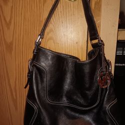 Michael Kors Hobo Bag In Black Leather