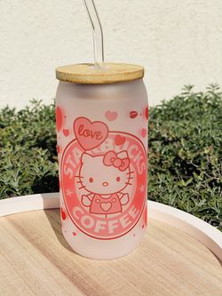 Hello Kitty Custom Made Glass Cup for Sale in Montebello, CA - OfferUp