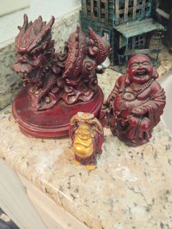 Dragon and 2 Buddha's.  All for $10