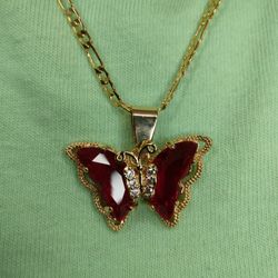 14k Gold-filled Butterfly Pendant