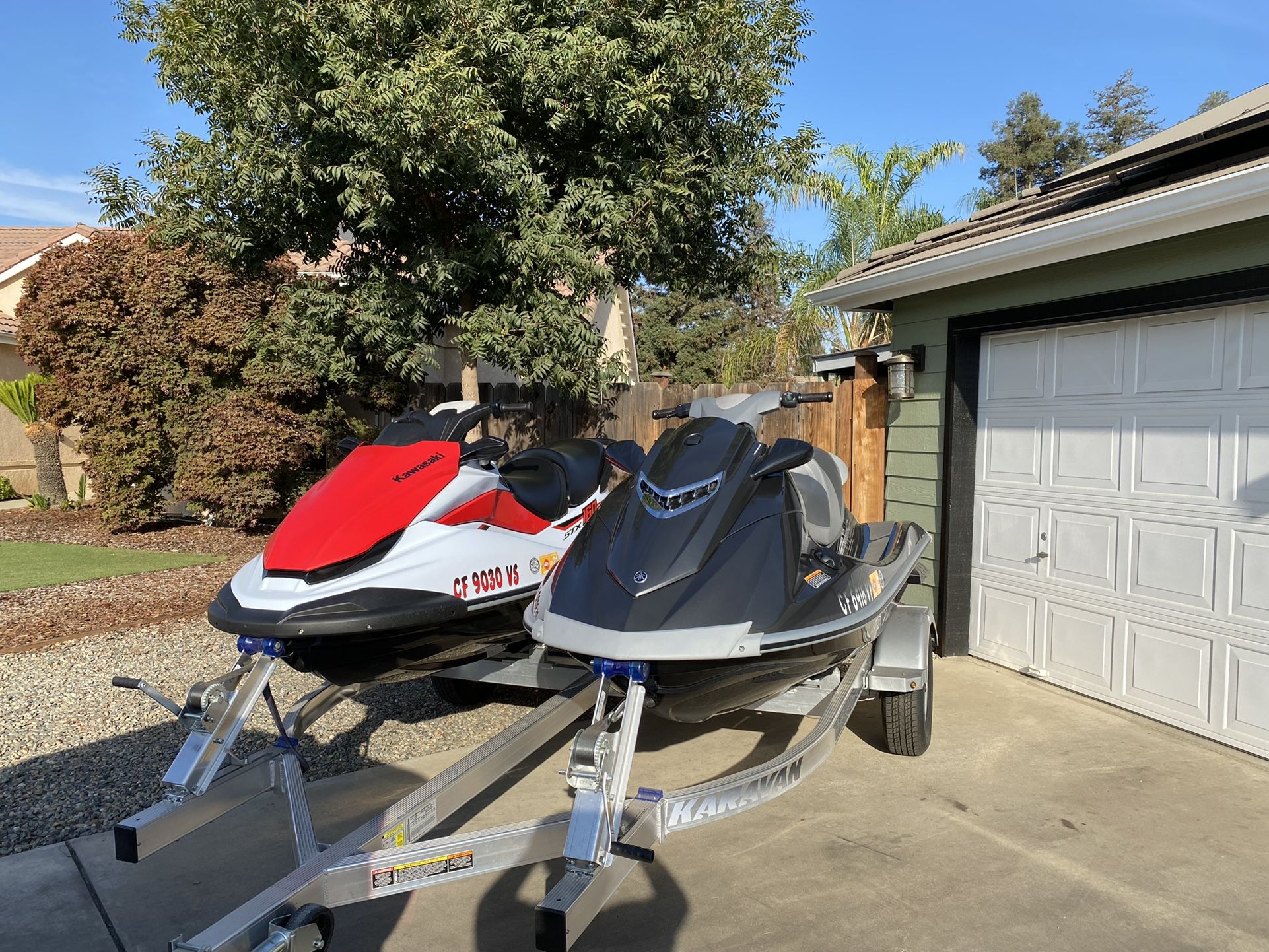 Set Of Jet Skis W/Trailer For Sale Or Trade For Pontoon Boat