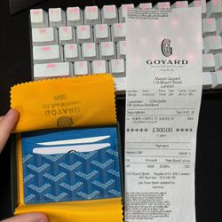 Blue Saint Sulpice Goyard Card Holder