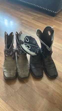 2 pairs of ARIAT BOOTS- size 13