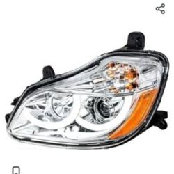 United Pacific 31454 - Projection Headlight Assembly - Driver Side, Chrome Housing, High/Low Beam