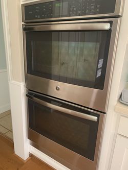 GE PROFILE DOUBLE OVEN.
