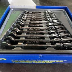 Bluepoint 12- Piece Metric Flex Head Ratcheting Wrench Set