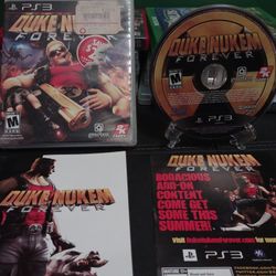 PS3 PlayStation 3 Duke Nukem Forever Disc With Case And Manual 2011