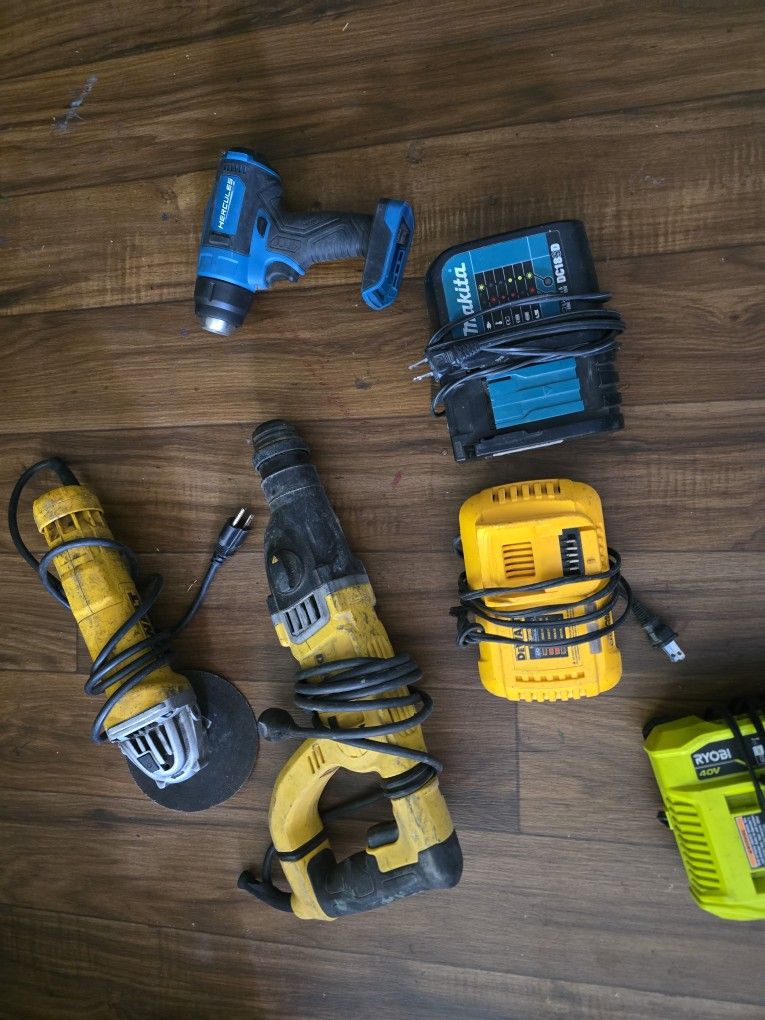 Battery Chargers And Or Drill With Charger
