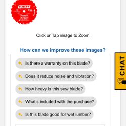 Freud Diablo Framing Saw Blade, 7 1/4in. x 24T, Model# D0724A