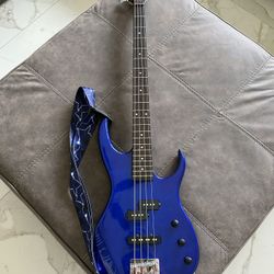 Korean 1999 Ibanez EX Bass Dark Blue