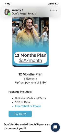 FREE Tablet + a full year of Wyncell Telecom service—unlimited texts, calls, and 5GB of data included!