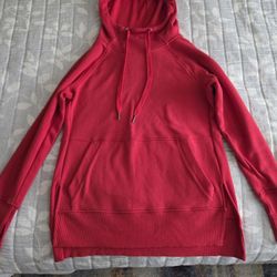 Sweatshirt Hooded Red XS