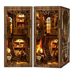 DIY miniature house -antique Book Collection Room 