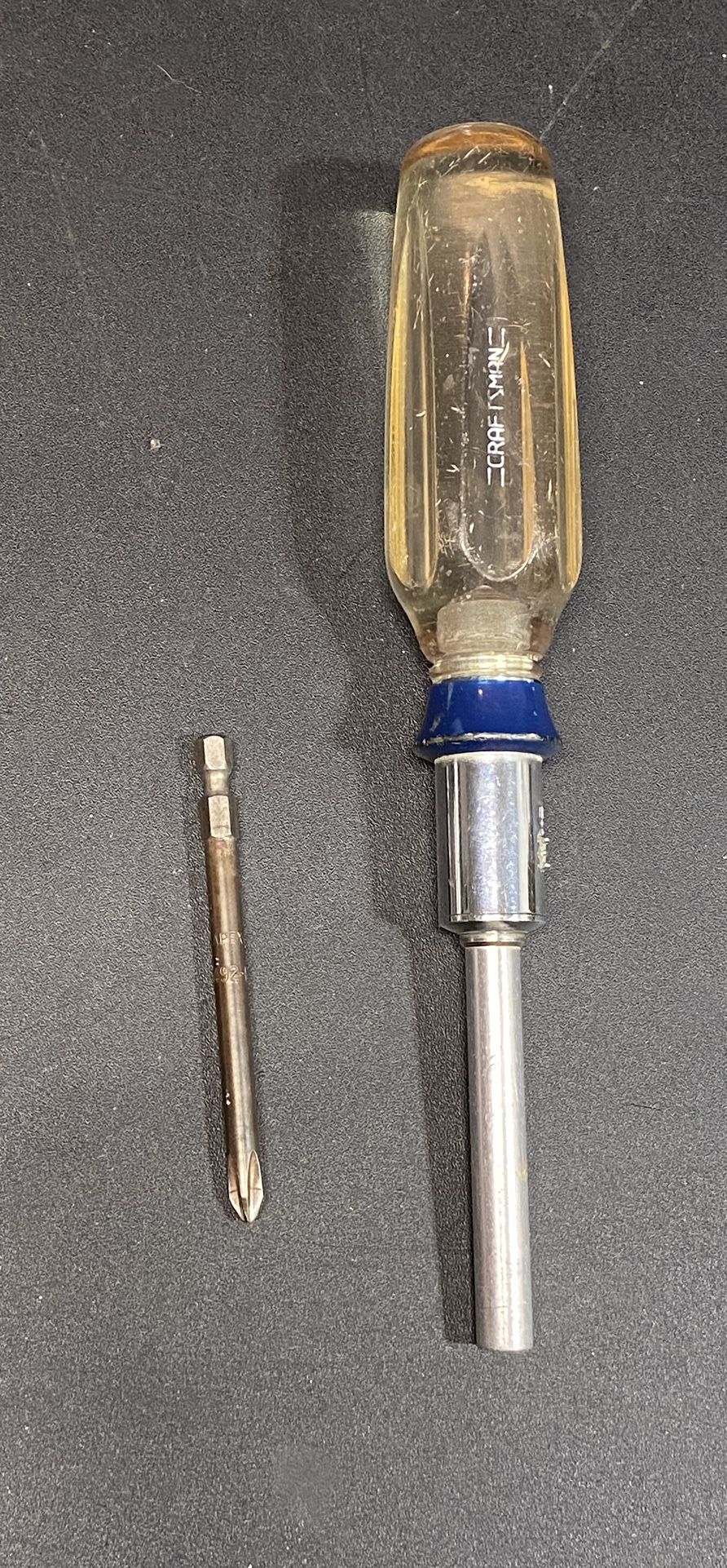 RARE VINTAGE CRAFTSMAN USA 9 - 41464 MAGNETIC RATCHETING SCREWDRIVER! WF