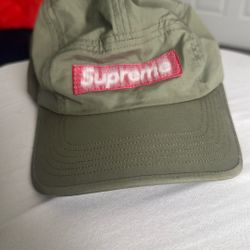Supreme Reversed Label Camp Cap