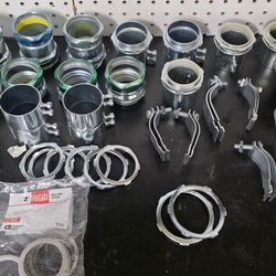 electric 2" EMT and couplers and LB