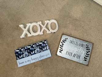 Farmhouse Home Decor Bundle (Happy Home/Loved) - 3 Piece Set $5/each or $12 all