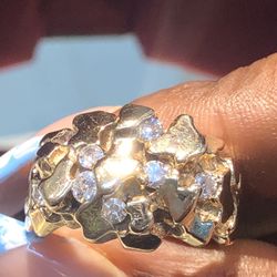 14k Nugget Ring 