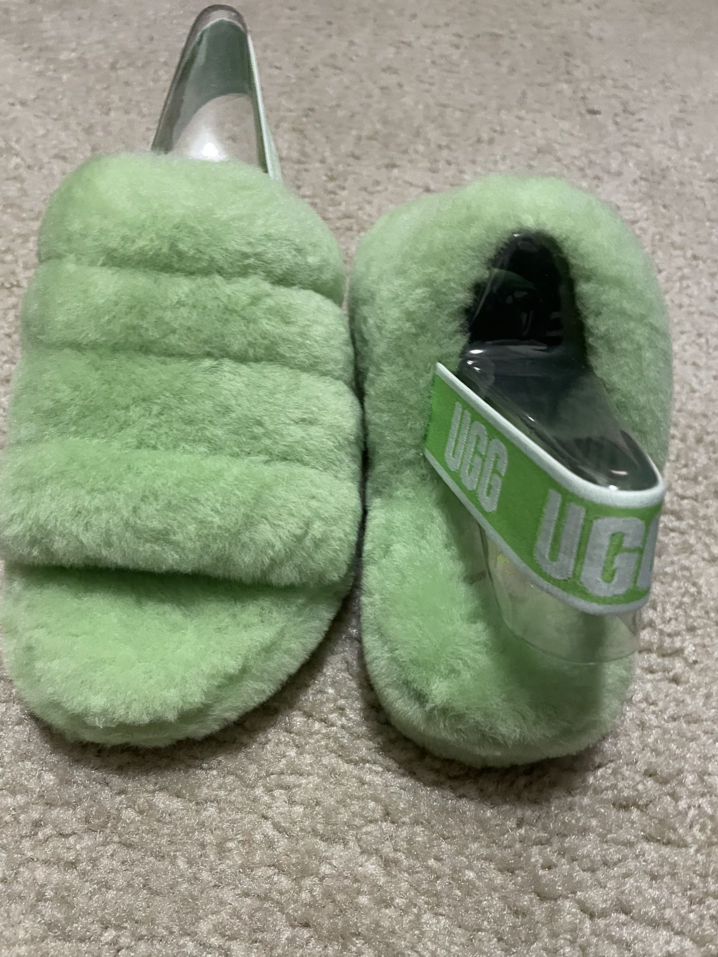 Green Ugg Slides 