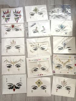 Rave/Festival Face/Chest Rhinestone Stickers Bundle