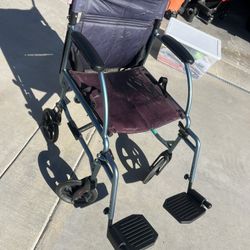 Wheel Chair Small Wheels Foldable 