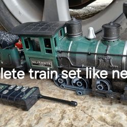 Complete Silvernite Express Remote Control G Gage Train Set 