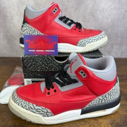 Air Jordan 3 Retro SE Unite Fire Red Size 6 GS / 7.5W CQ0488-600 Youth Shoes OG Rare