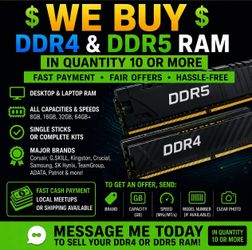 Get cash for ram, cpu, ssd
