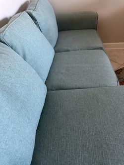 Seafoam Blue/Green Couch W/ Chase